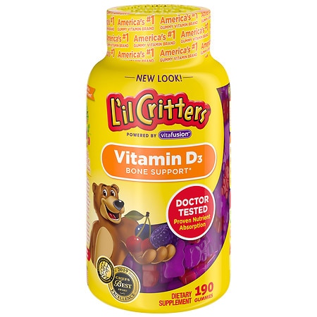 L'il Critters Vitamin D Gummy Bears - 190.0 ea