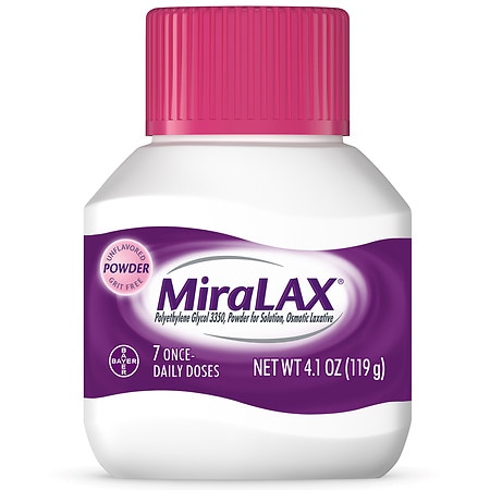 MiraLAX Laxative Powder for Gentle Constipation Relief Unflavored - 4.1 oz