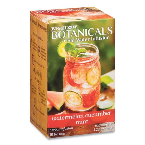 RCB39004 0.7 oz Botanicals Watermelon Cucumber Mint Cold Water Herbal Infusion Tea Bag - 18 per Box