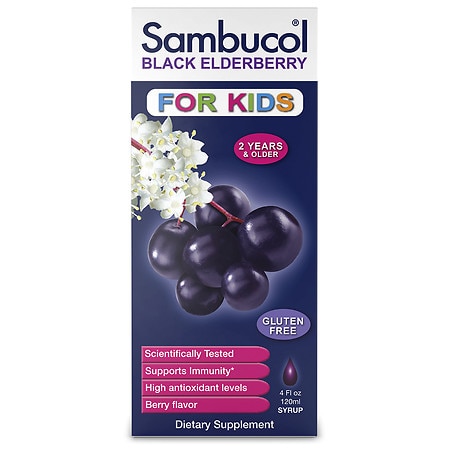 Sambucol Black Elderberry Kids Syrup Berry - 4.0 fl oz