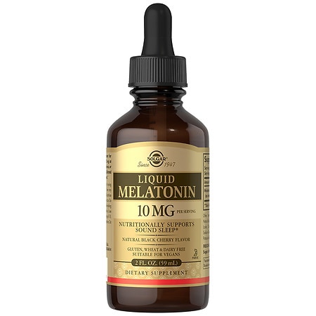 Solgar Liquid Melatonin 10 mg - Natural Black Cherry Flavor - 2.0 fl oz