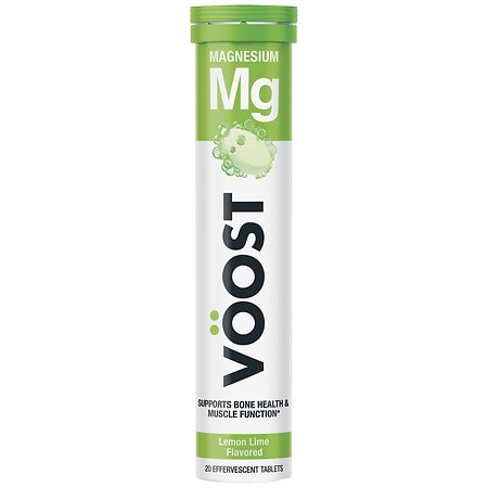 Voost Magnesium Effervescent Vitamin Tablet Fizzy Lemon Lime - 20.0 ea