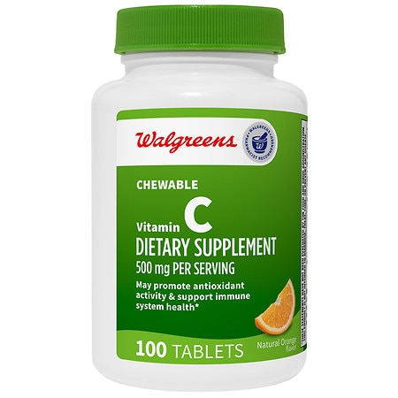 Walgreens Chewable Vitamin C 500 mg - 100.0 ea