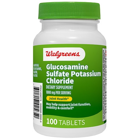 Walgreens Glucosamine Sulfate Potassium Chloride - 100.0 ea
