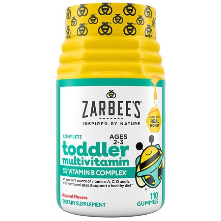 Zarbee's Kid's Complete Toddler Multivitamin Gummies Fruit, Fragrance-Free - 110.0 ea