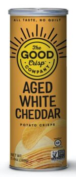 00353351 5.6 oz Aged White Cheddar Potato Crisps - Pack of 8