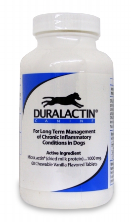 01502-D60 Duralactin Canine Vanilla Flavored Chew Tabs 1000 mg