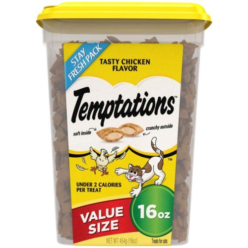 023100107554 16 oz Whiskas Temptations Tasty Chicken Cat Treats