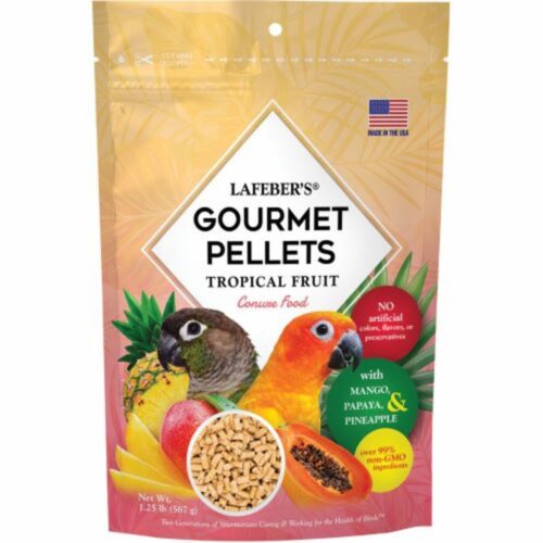 1.25 lbs Tropical Fruit Gourmet Pellets Bird Food for Conure
