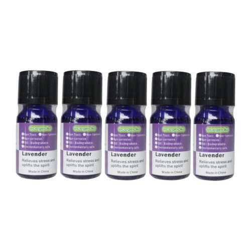 10 ml Fragrant Aroma Oil for Water Based Air Revitalizer Air Freshener Oil Diffuser Aromatherapy - Lavender Scent Oil - Pack of 5