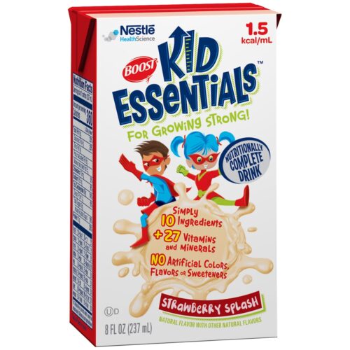 33592601 8 oz Strawberry Splash Boost Kid Essentials 1.5 Pediatric Ready to Use Oral Supplement & Tube Feed Formula