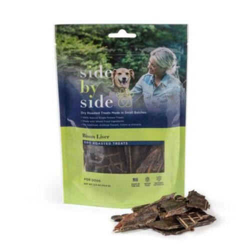 578019 2.5 oz Small Batch Dry Roasted Bison Liver Treat for Dog