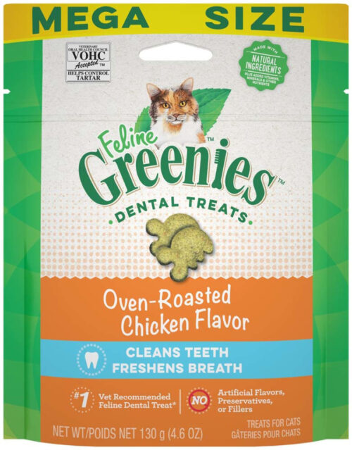 642863111310 4.6 oz Feline Oven Roasted Chicken Dental Treat