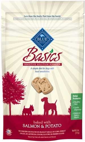 859610006571 BASIC DOG BISCUIT SALMON POTATO 6 OZ