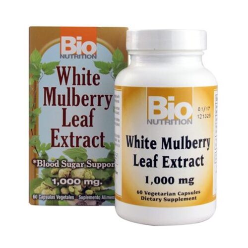 Bio Nutrition HG1532944 1000 mg White Mulberry Leaf Extract, 60 Veg Capsules