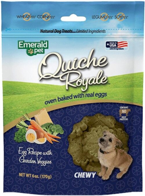 EMR16702 6 oz Quiche Royal Garden Vegetable Treat for Dogs