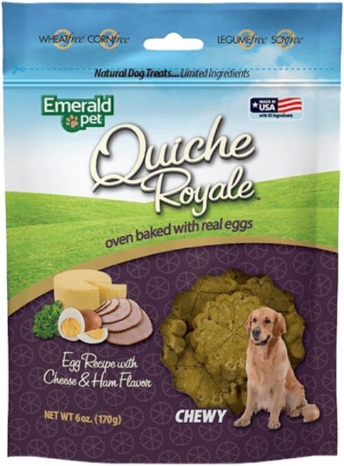 EMR16705 6 oz Quiche Royal Ham & Cheese Treat for Dogs