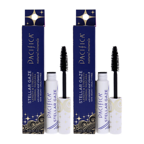 K0003407 0.25 oz Stellar Gaze Length & Strength Mineral Mascara for Women, Supernova Black - Pack of 2