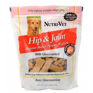 Nutri-Vet 00134-9 Hip & Joint Pnut Bttr Biscuit