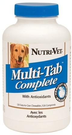 Nutri Vet 33204-7 Multi-Tab Liver Chewable For Dogs - 120 count