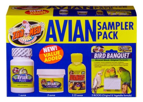 Zoo Med Avian Bird - Vitamins & Supplements Sampler Pack