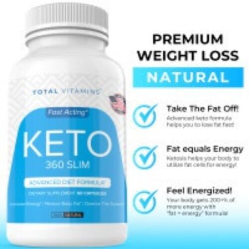 kett8608 Keto 360 Slim Diet Pills Fat Burner Ultra Fast Pure Keto Boost Burn Weight Loss Supplement