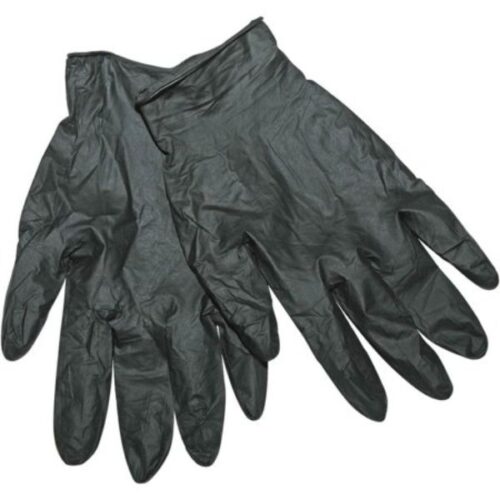 105903 Disposable Gloves, Black - Medium - Pack of 40