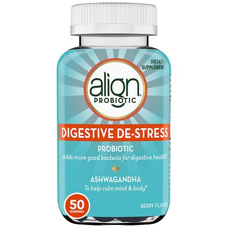 Align Probiotic, Digestive De-stress, Probiotic for Women and Men with Ashwagandha Berry - 50.0 ea