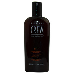 American Crew 275726 3 in 1 8.45 oz Shampoo, Conditioner & Body Wash