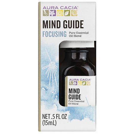 Aura Cacia Mind Guide Focusing Pure Essential Oil Blend - 0.5 fl oz