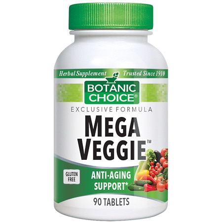 Botanic Choice Mega Veggie Herbal Supplement Tablets - 90.0 ea