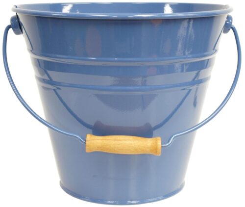 Enameled Galvanized Fun Pail, Blue