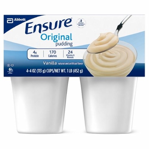 Ensure Original Pudding Vanilla Oral Supplement Case of 48 by Abbott Nutrition