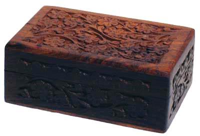 FB46 Handcrafted Box With Floral Design