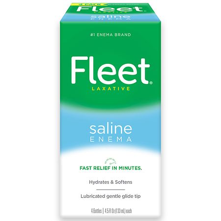 Fleet Saline Enema Laxative - 4.5 fl oz x 4 pack
