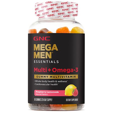GNC Mega Men Multi + Omega-3 Gummies - 60.0 ea