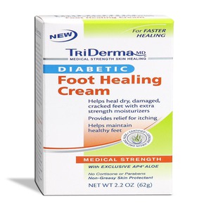 GVA64025 TriDerma Diabetic Foot Defense Healing Cream, 2 oz.