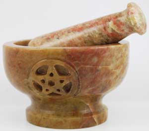 LMS13 3 Pentagram Mortar & Pestle Set