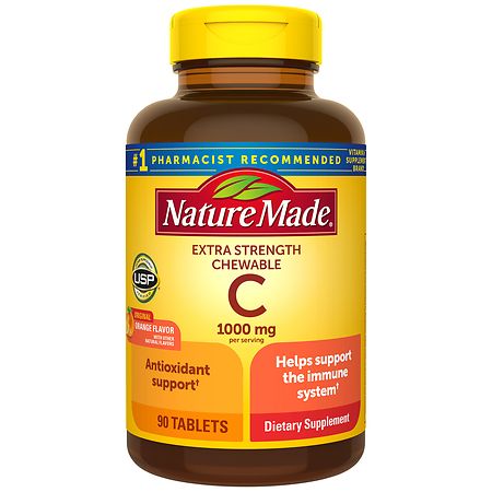 Nature Made Extra Strength Dosage Chewable Vitamin C 1000 mg Tablets - 90.0 ea