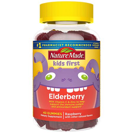 Nature Made Kids First Elderberry Gummies with Vitamin C and Zinc - 40.0 ea