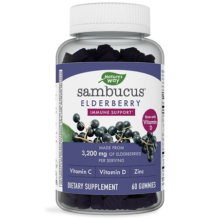 Nature's Way Sambucus Elderberry Gummies - 60.0 ea