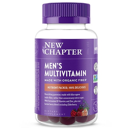 New Chapter Men's Multivitamin Fiber Gummy - 75.0 ea