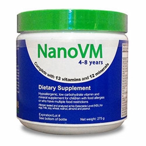Pediatric Oral Supplement NanoVM 4 8 Years Unflavored 275 Gram Can Powder 275 Grams by Solace Nutrition