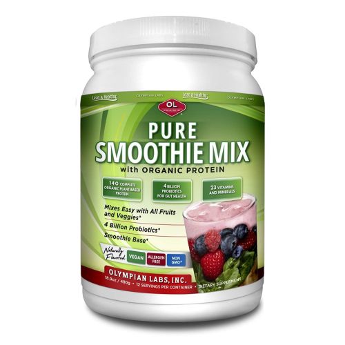 Pure Smoothie Mix with Organic Protein 16.9 Oz by Olympian Labs