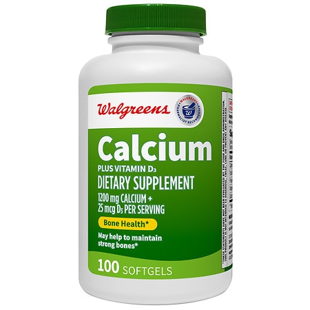 Walgreens Calcium plus Vitamin D3 - 100.0 ea