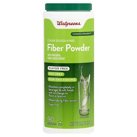 Walgreens Clear Soluble Fiber Powder Flavor Free - 12.3 oz