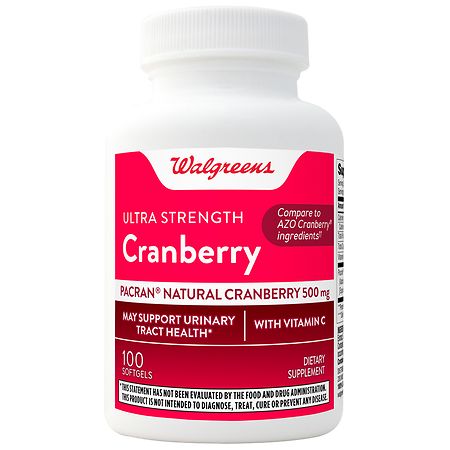 Walgreens Cranberry with Vitamin C, 500 mg - 100.0 ea