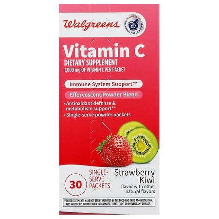 Walgreens Vitamin C Immune Support Effervescent Powder Blend, 1000 mg - 30.0 ea