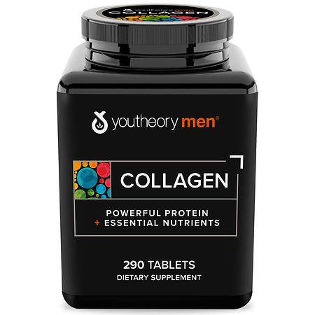 Youtheory Men's Collagen with Vitamin C, Biotin and 18 Amino Acids, Tablets - 290.0 ea