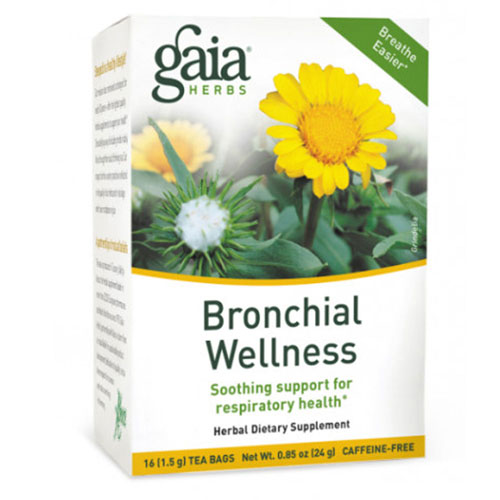 Bronchial Wellness Tea 16 bags(Case of 6) by Gaia Herbs